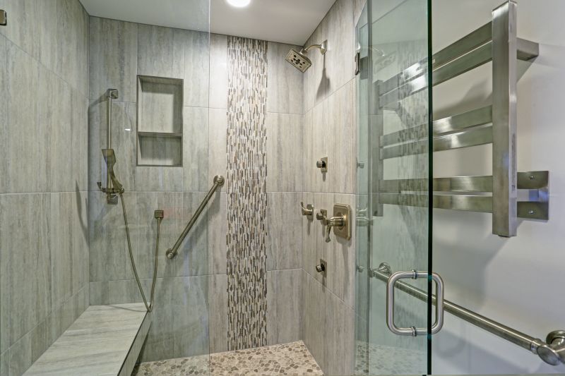 Modern Shower Floor with Linear Drain